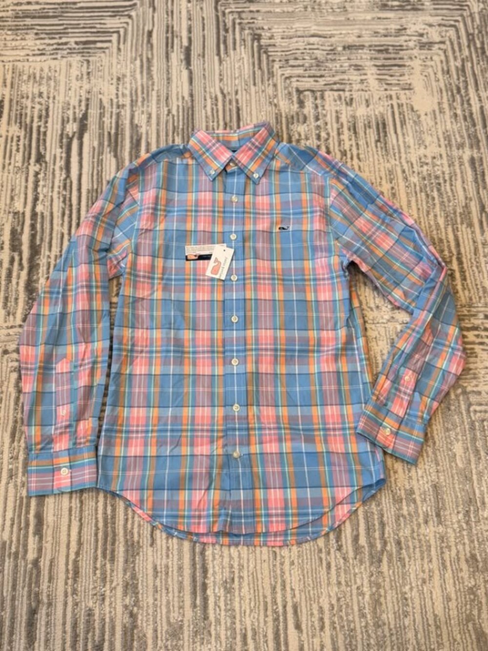 NEW Vineyard Vines men's XS Slim Fit Keelson Plaid Button-Down Shirt MSRP $98.50